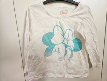 T-shirt blanc Minnie – Disney Baby – 18 mois