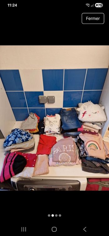 Lot vetements fille 8 ans