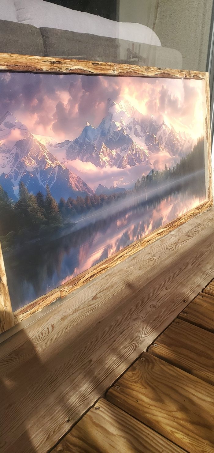 Tableau lac et montagne - photo numéro 9