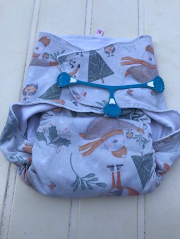 Couche lavable et un snappy taille L