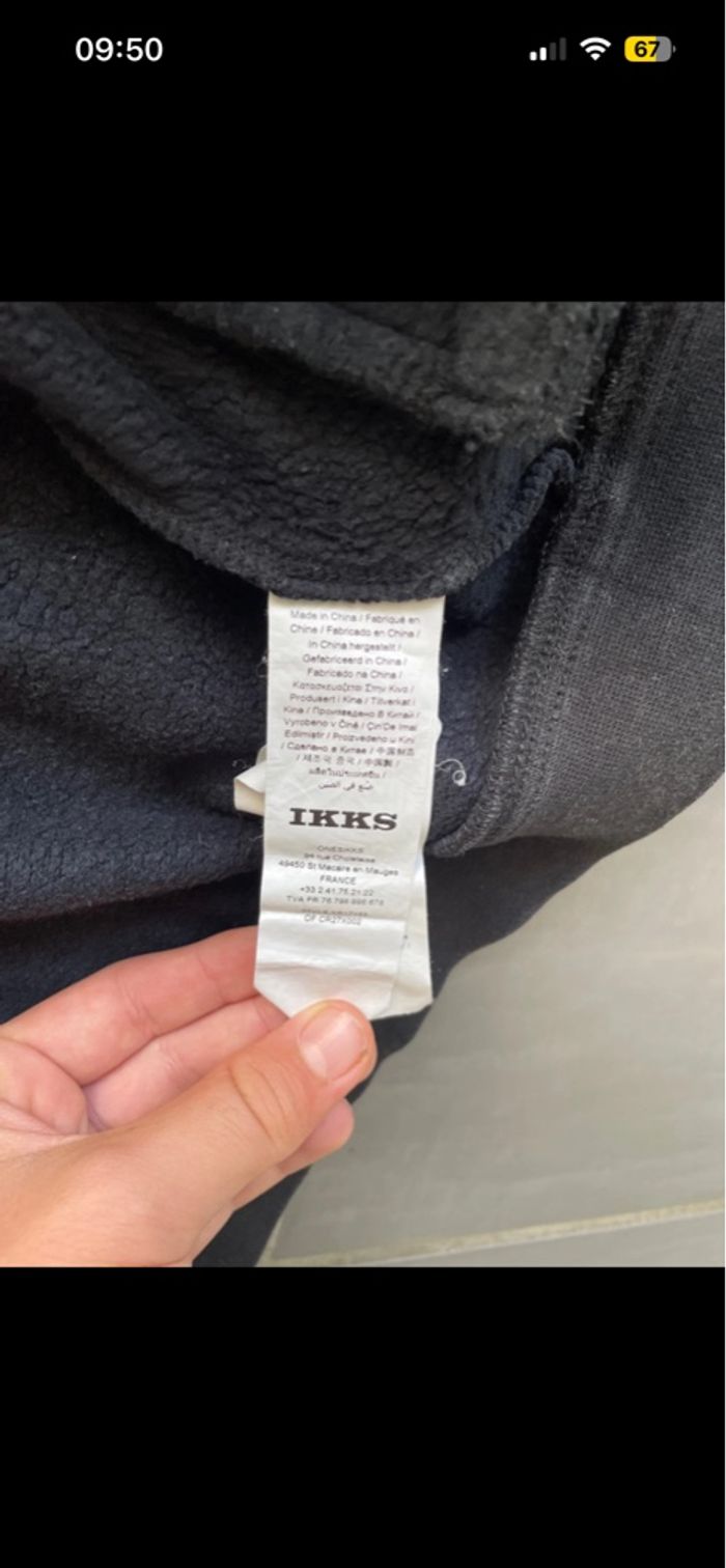 Gilet IKKS Blanc Noir garçon 8ans Neuf sweat pull - photo numéro 6