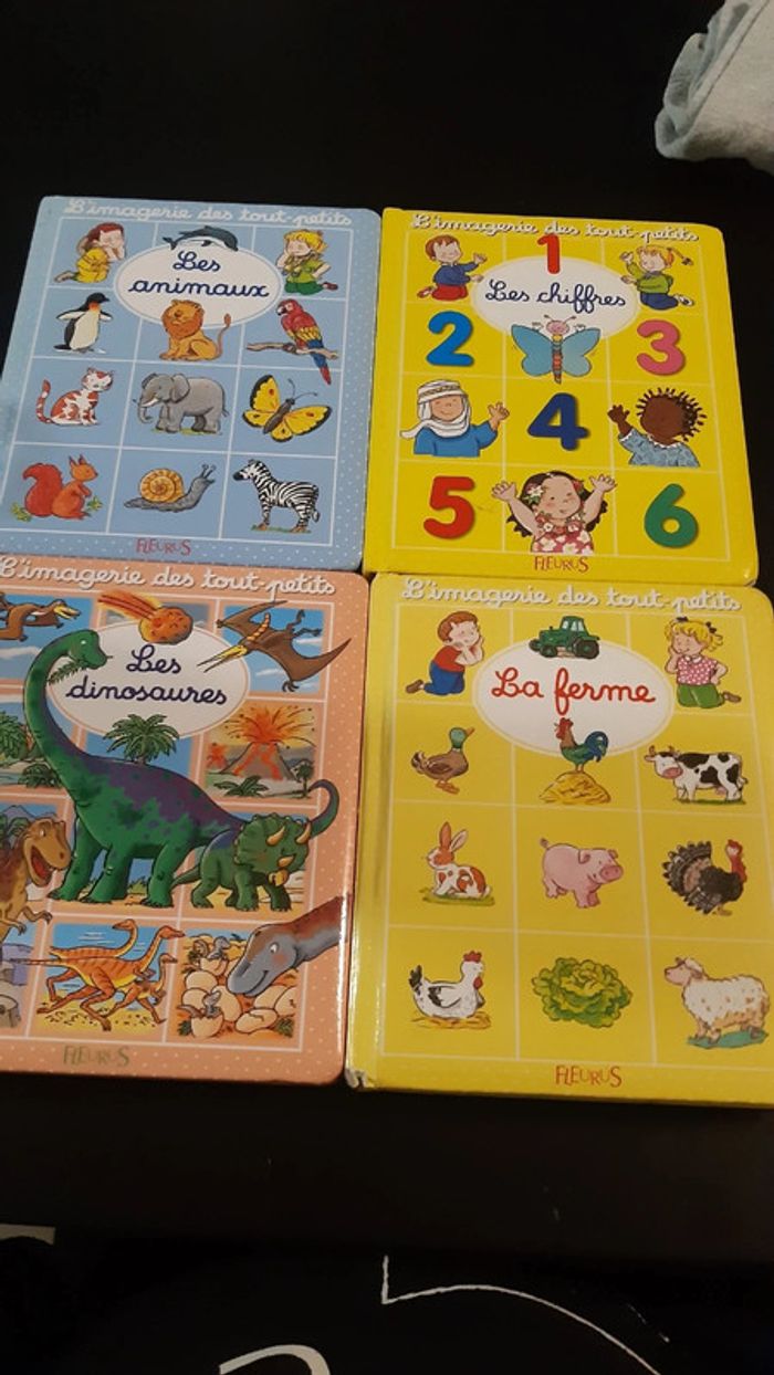 Lot 2 livres l'imagerie des tout petits chiffres ferme