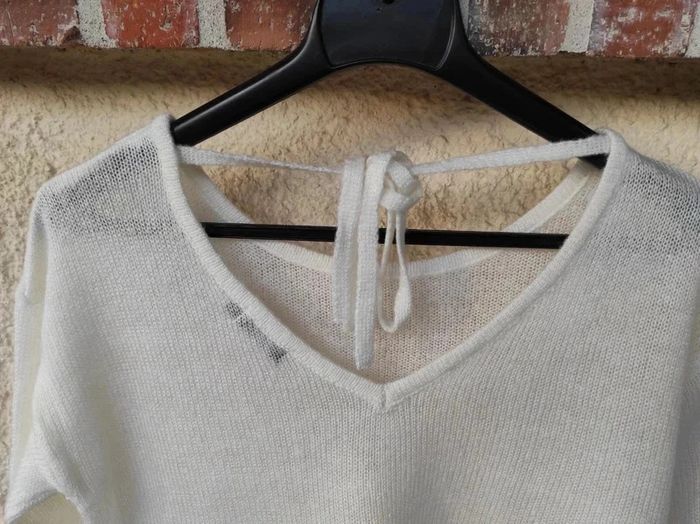 Pull blanc - photo numéro 4