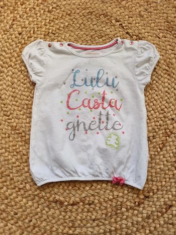 Tee-shirt manches courtes lulu castagnette 3 ans