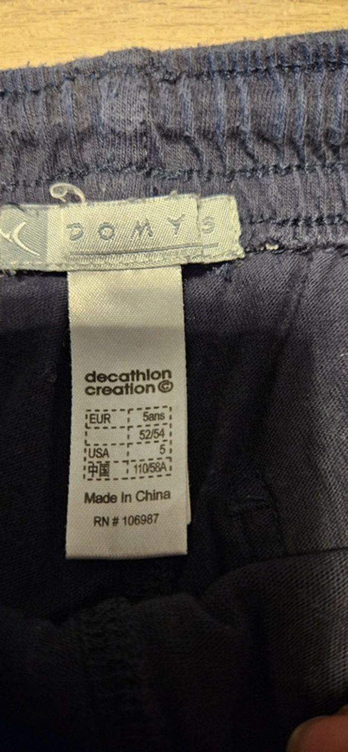 Short de gym bleu foncé, Domyos, 5 ans - photo numéro 4