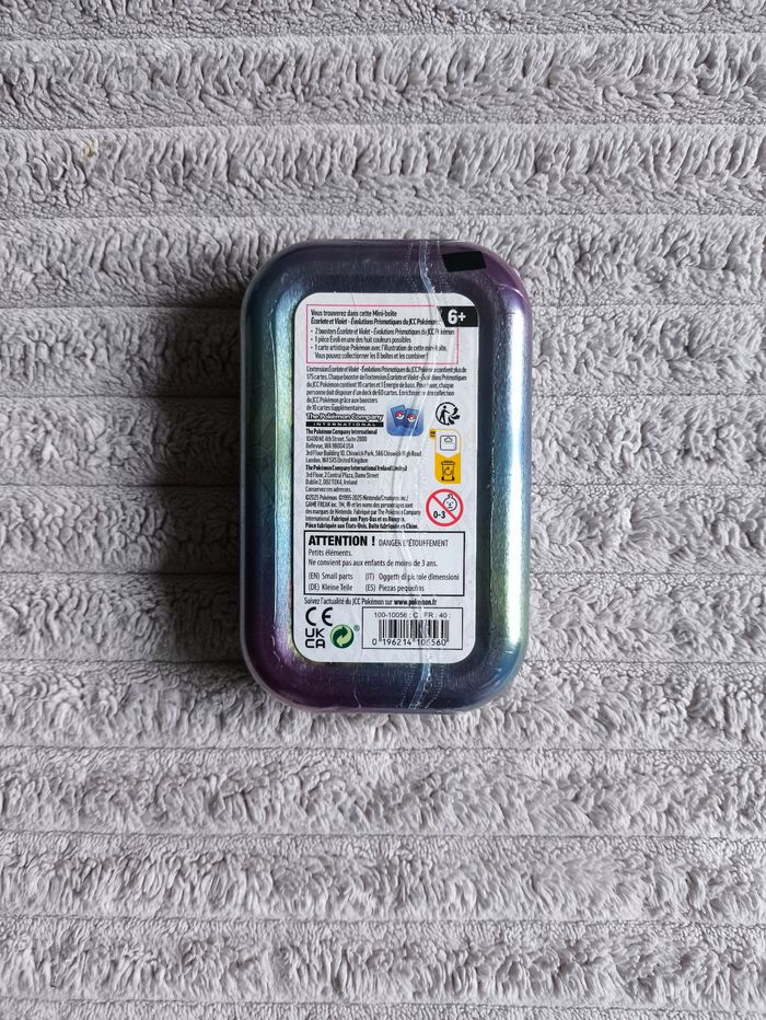 Mini Tin EV8.5 Évolutions Prismatiques – Aquali : Mini boîte métallique Pokémon officielle - photo numéro 2