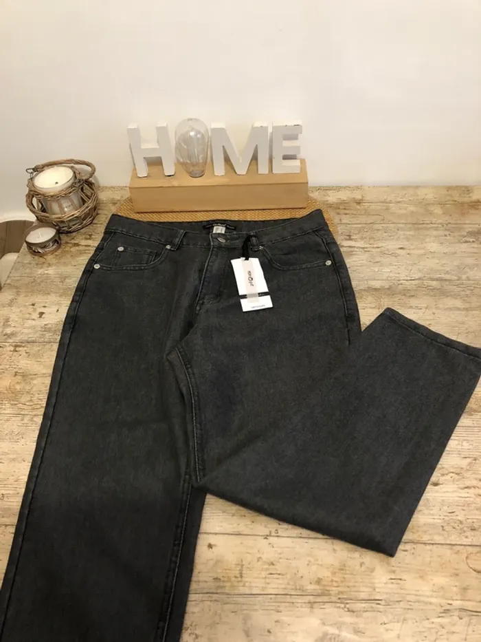 Jeans gris MoM fit byVenca