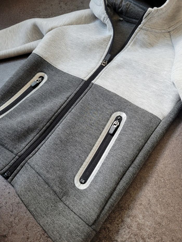 Veste à zip grise 6 ans kiabi - photo numéro 4