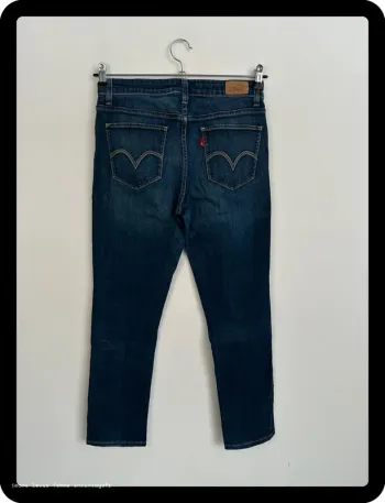 Jean Levi's Femme The Original Mid Rise Skinny Marine | W28 FR38 | Très Bon État | BP80