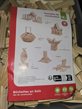 Lot de bûchettes de bois