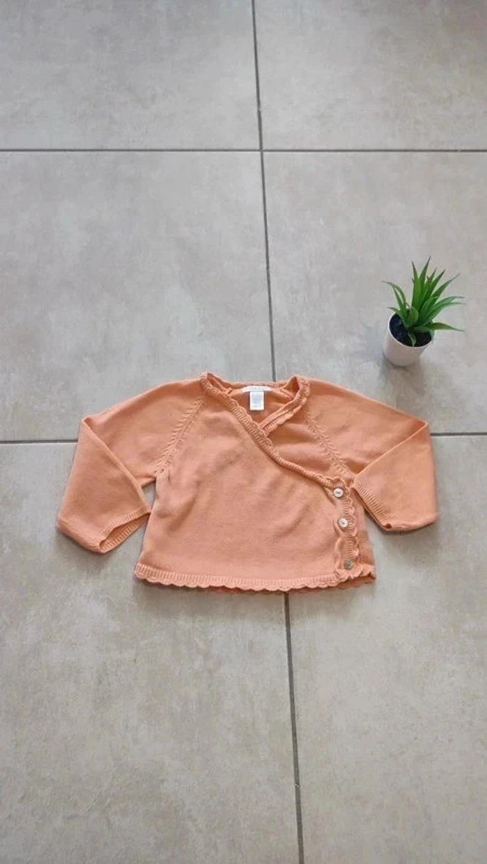 Joli Gilet en coton  obaibi 12 mois
