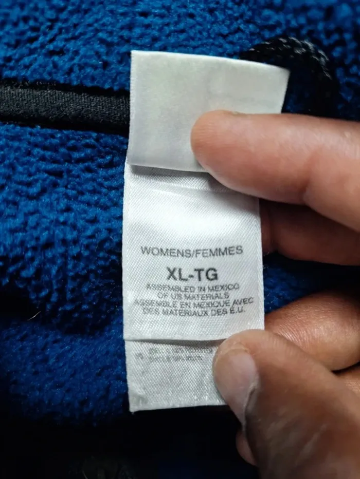 Veste polaire The North Face femme XL – Bleu à capuche – brodé (614) - photo numéro 11