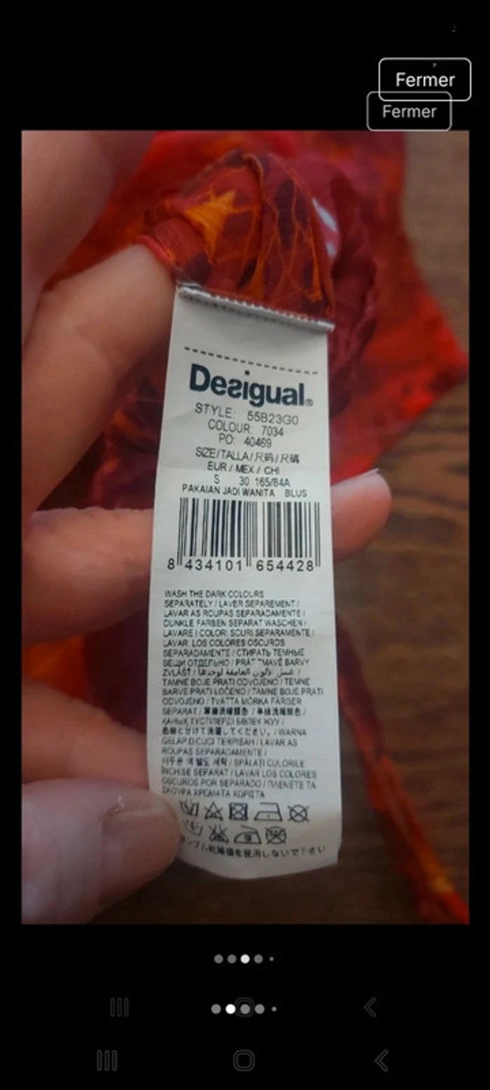 Jolie Tunique Desigual taille eur S - photo numéro 2