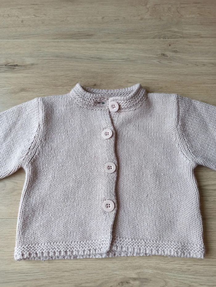 Pull gilet a boutons Arthur et Félicie Verbaudet 5 ans - photo numéro 2