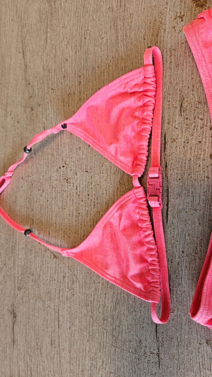Bikini rose fluo, O'Neill, 10/12 ans, en excellent état - photo numéro 4