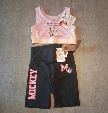 Ensemble Brassiere + Short cycliste minnie fille 