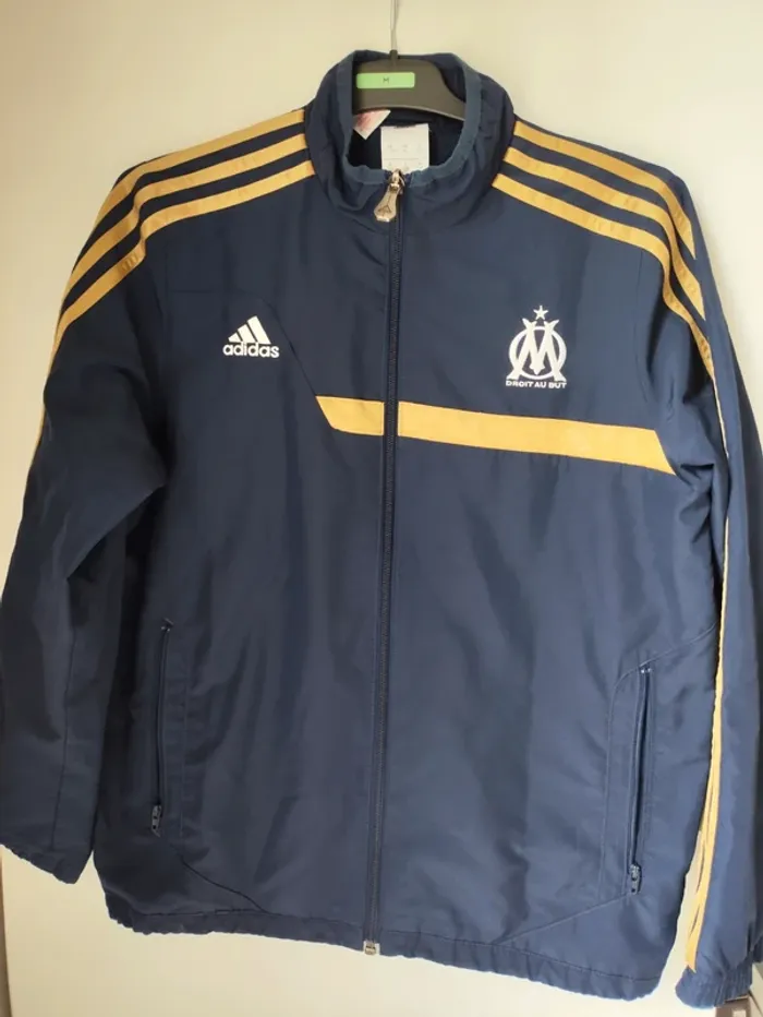 Veste zippée Adidas Olympique de Marseille – 11/12 ans – Très bon état - photo numéro 2