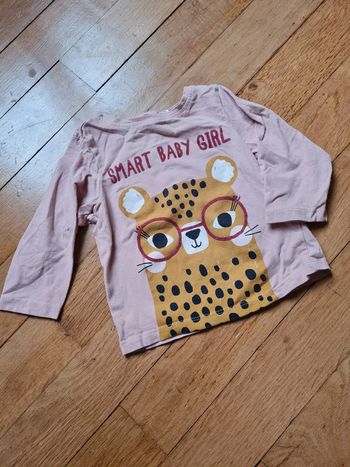 Tee-shirt Manche longue fille 9 mois orchestra