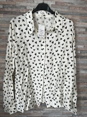 Chemise cœurs XL
