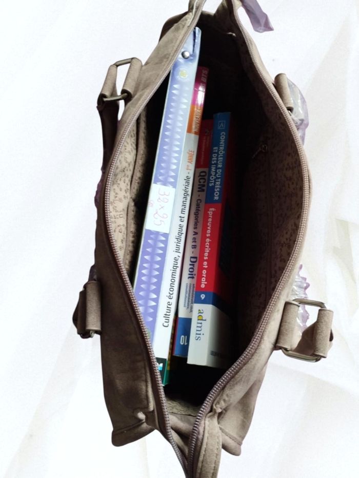 Sac bowling large taupe Flora Co - photo numéro 4