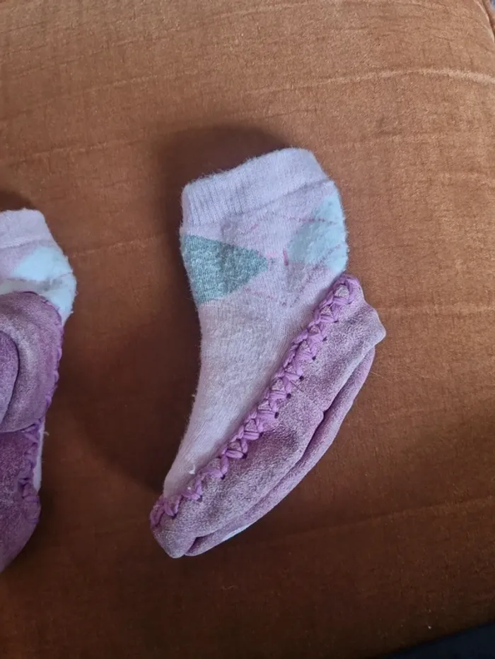 Chaussons chaussettes bébé - photo numéro 3