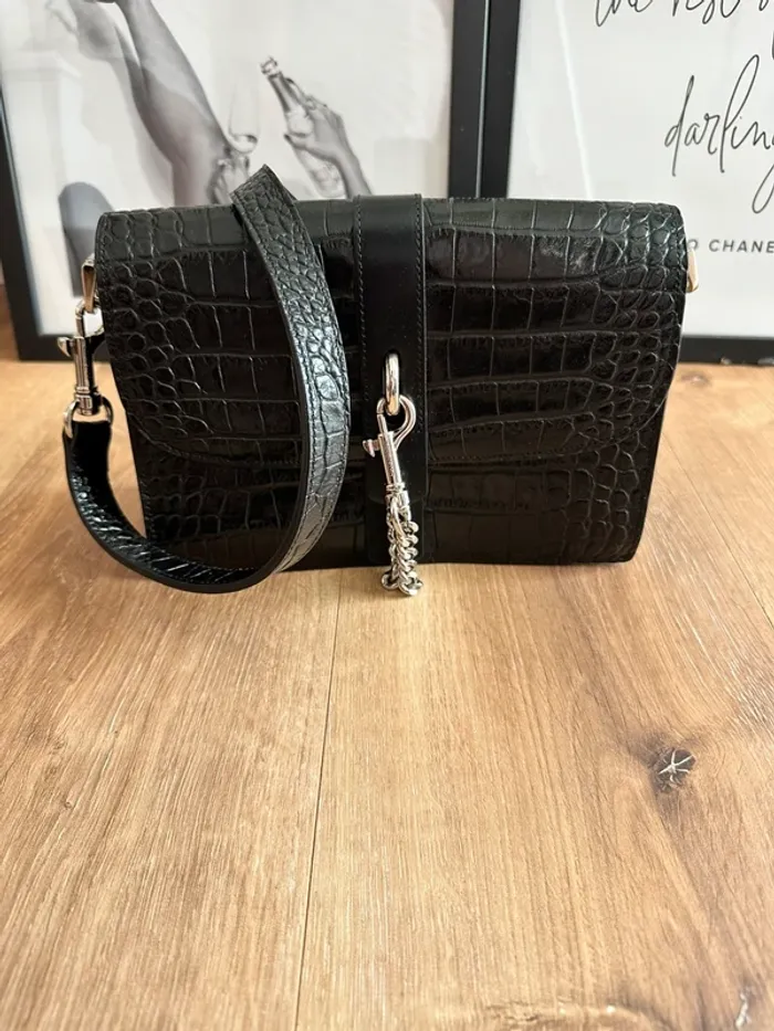 Sac à main Lancaster X jodie la petite frenchie noir - photo numéro 2
