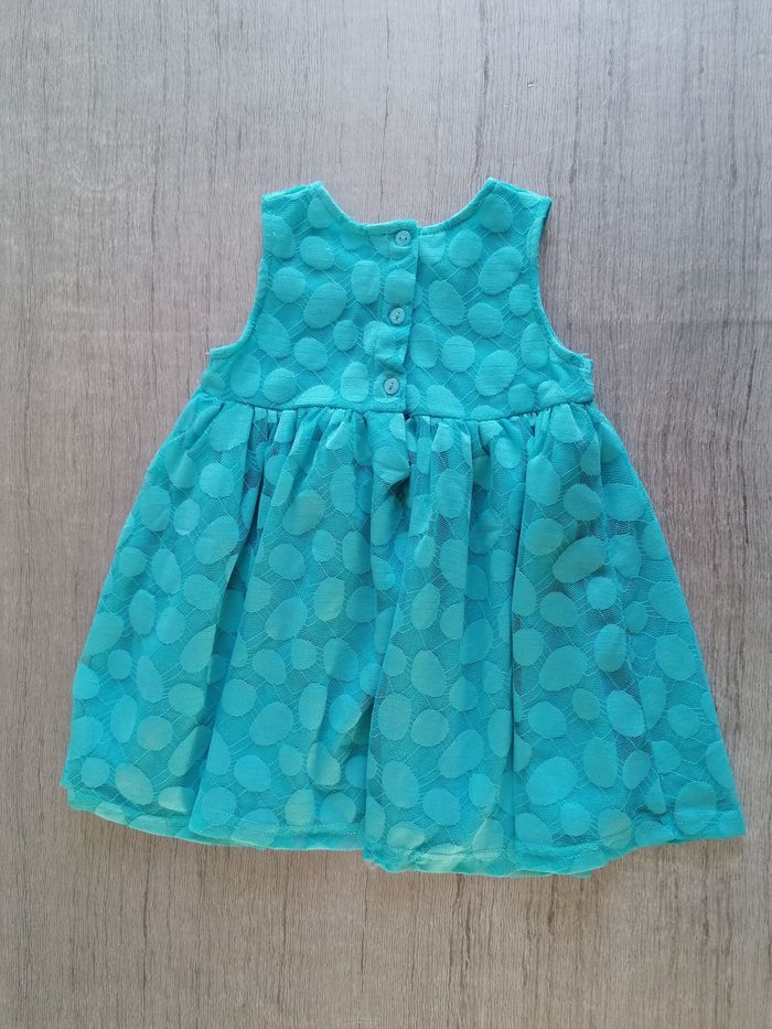 Robe turquoise 12 mois - photo numéro 2