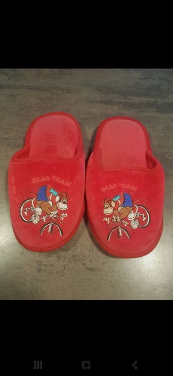 Chaussons rouge