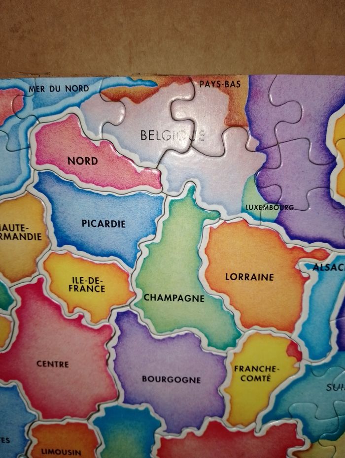 Puzzle carte de France régions et départements - photo numéro 5