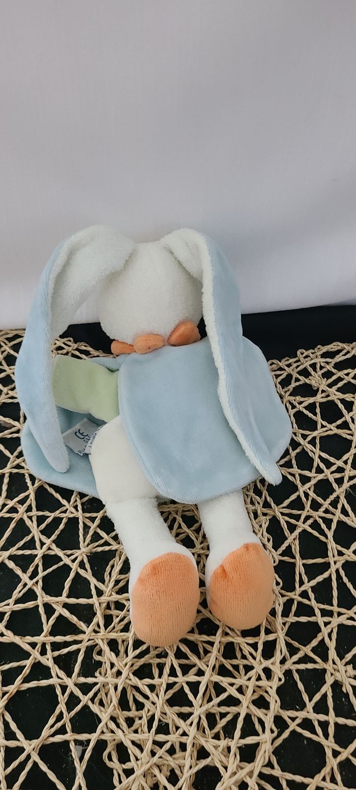 Doudou lapin Eliot cape bleu DOUDOU ET COMPAGNIE - photo numéro 2