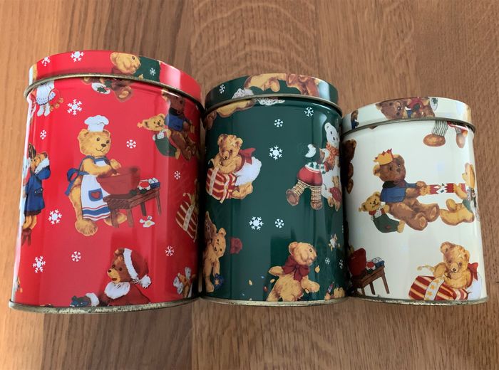 Lot de 3 boîtes gigognes motifs oursons - photo numéro 2