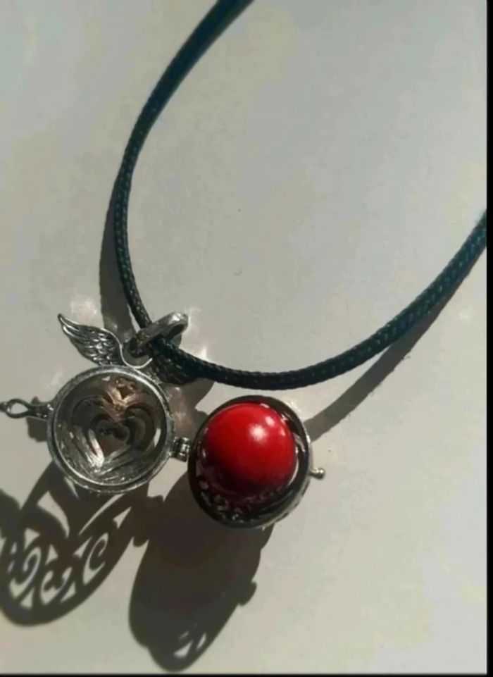 Collier bola de grossesse avec bille aile d ange - photo numéro 3