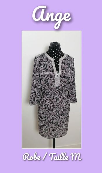 Robe camouflage noir violet gris Taille M Ange