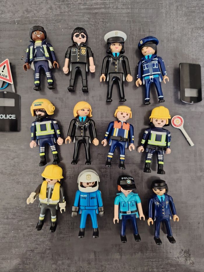 Lot playmobil police pompiers