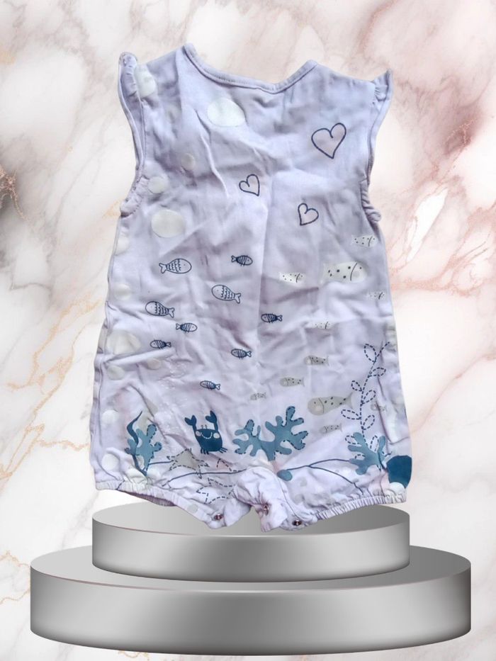 La barboteuse pour bébé fille qui fait de votre bébé la reine des océans taille 12 mois - photo numéro 2