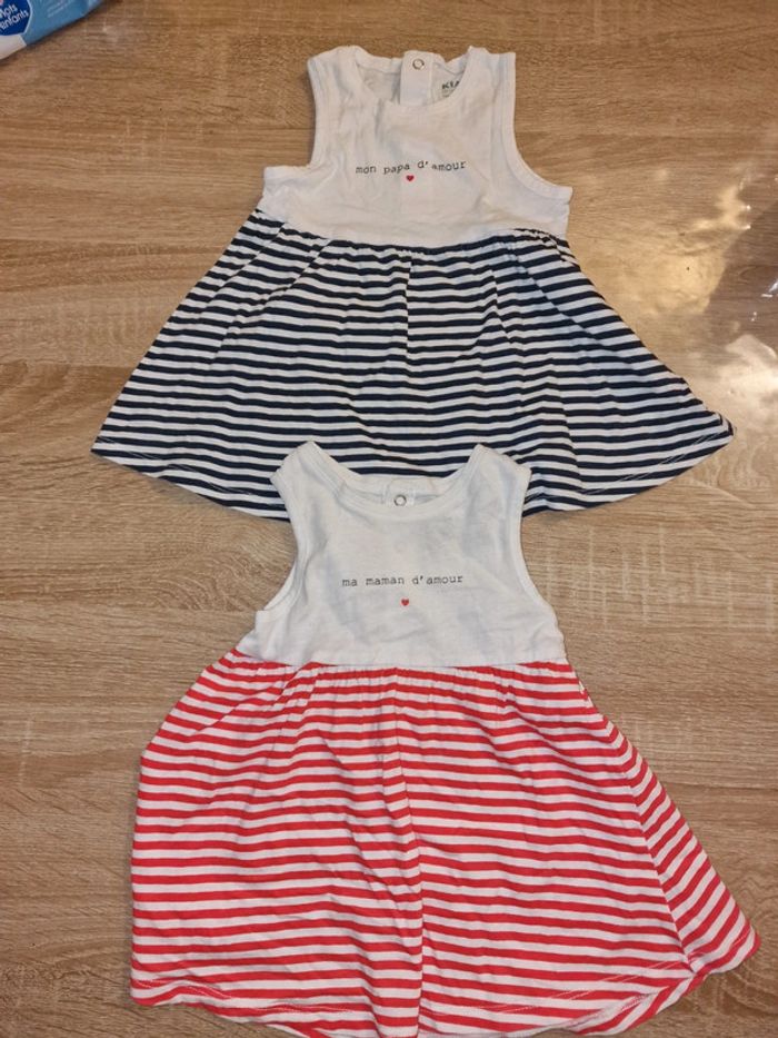 Lot de 2 robes 6 mois
