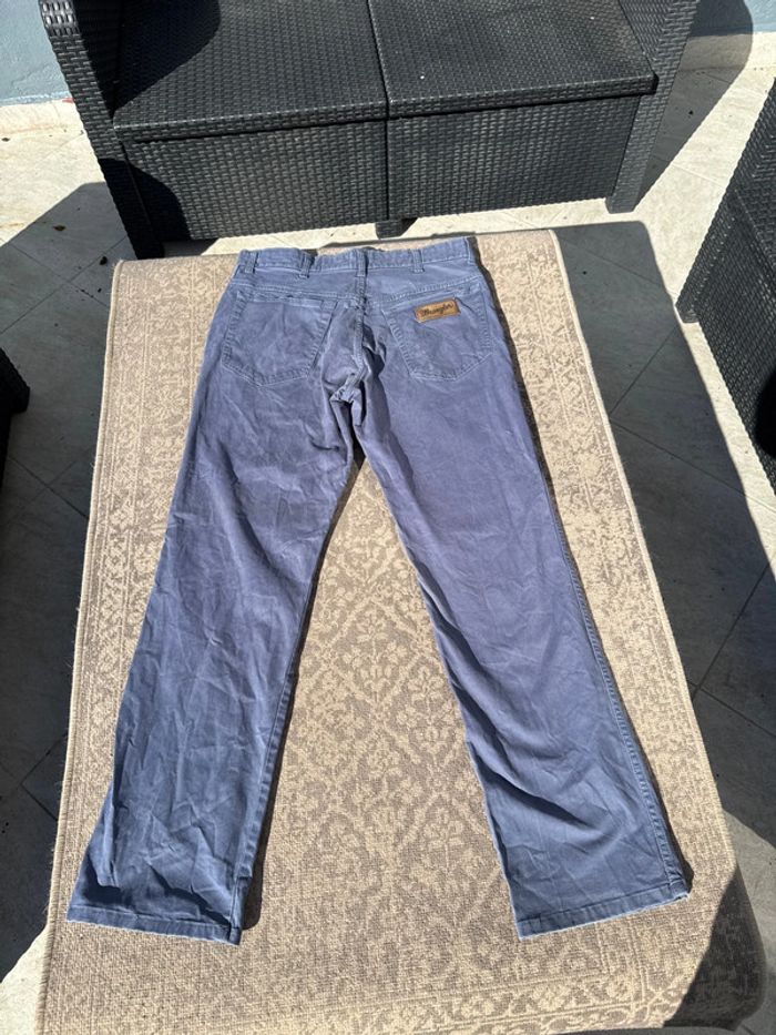 Pantalon Wrangler TEXAS bleu/gris - Taille W34 L32 - Coupe droite homme - photo numéro 9