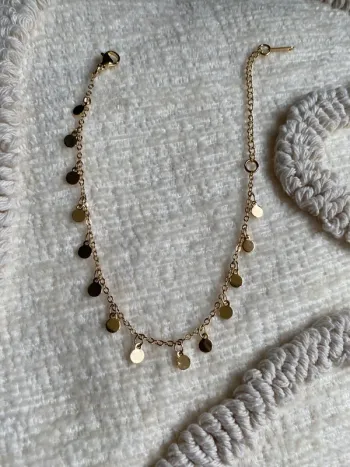 Bracelet femme médaillons doré