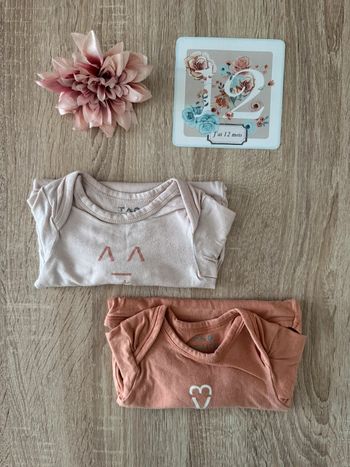 Lot 2 bodies ML TAO 12 mois BE