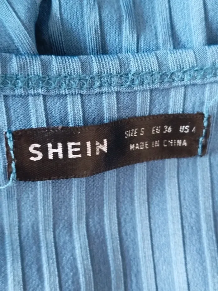 Débardeur bleu Shein taille 36 - photo numéro 3