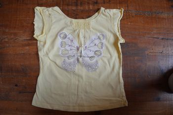 Tee shirt manches courtes Vertbaudet 8 ans jaune