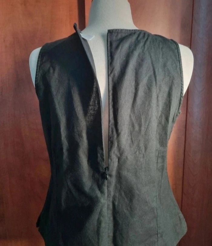 Blouse noir sans manches 42-44 - photo numéro 5
