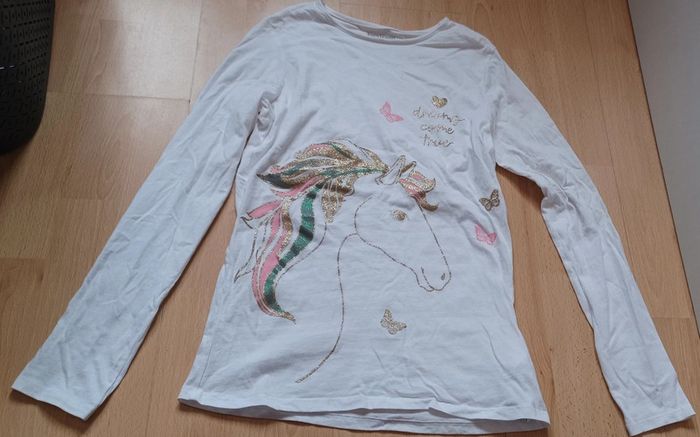 Tee shirt manche longue licorne