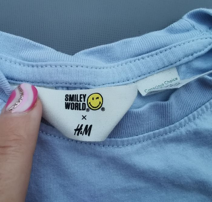 Tee-shirt MC Smiley 4-6 ans fille H&M - photo numéro 3