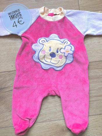 Pyjama grenouillère en 1mois