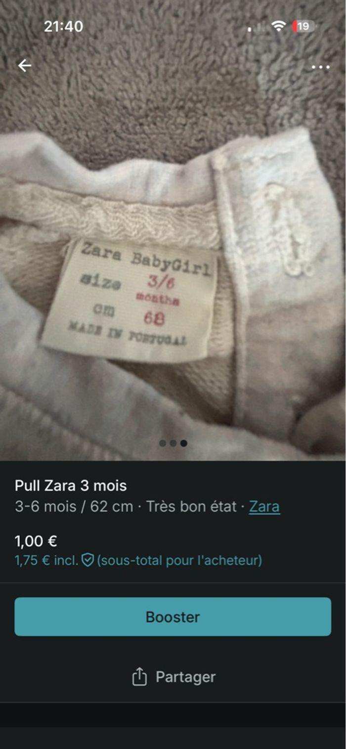 Pull Zara - photo numéro 2
