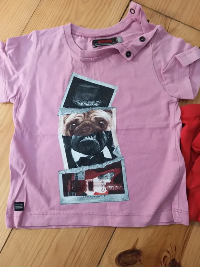 Lot 4 tee shirt 12 mois fille - photo numéro 5