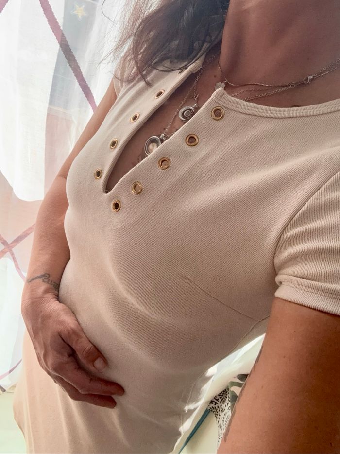 Robe nude toute douce féminine Voyelles - photo numéro 2