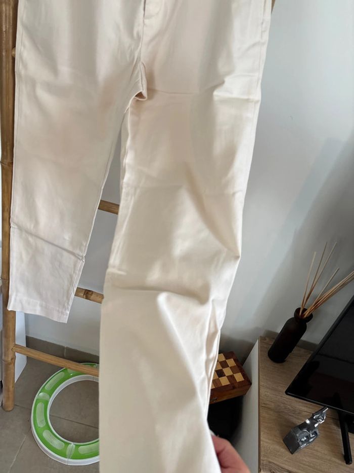 Pantalon habillé couleur crème Zara taille 40 - photo numéro 6