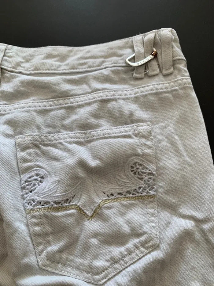 Jean blanc Diesel taille 38 - photo numéro 7